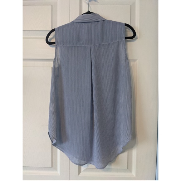 2/15!!! H&M Striped Chiffon Tank Top - Picture 1 of 4